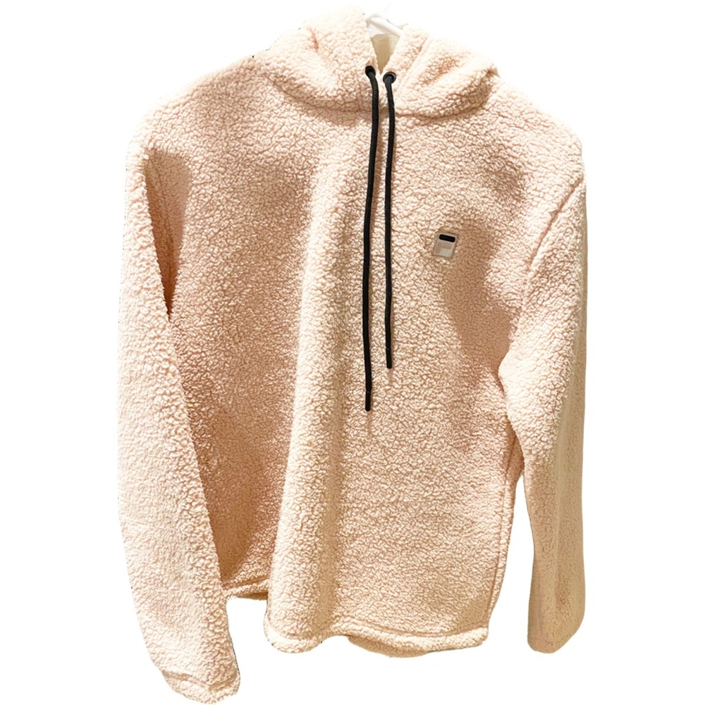 Fila Josephine Sherpa Pink Hoodie Size Medium